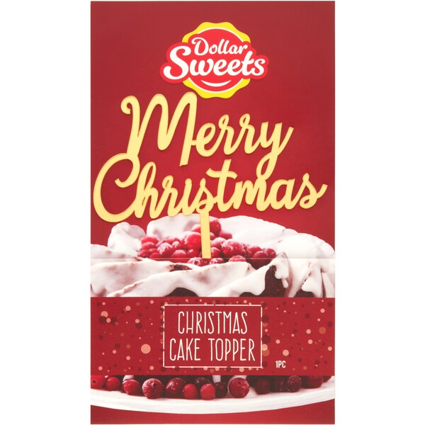 Dollar Sweets Merry Christmas Cake Plaque each
