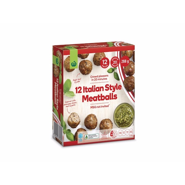 Woolworths Italian Style Meatballs 288g