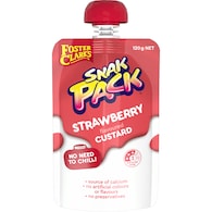 Foster Clark's Snak Pack Strawberry Flavoured Custard Pouch