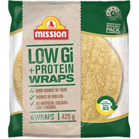 Mission Low Gi + Protein Wraps Wholemeal