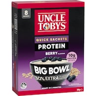 Uncle Tobys Big Bowl Quick Oats Protein Berry Porridge