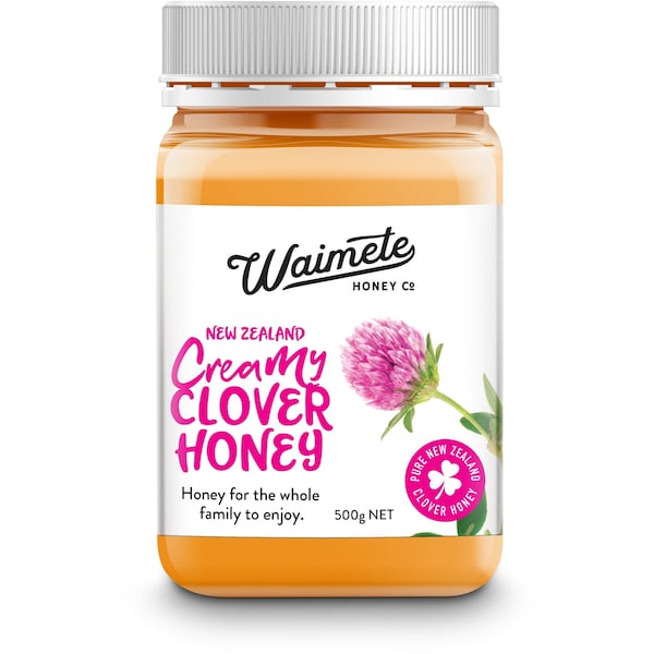 Waimete Honey Co Honey Creamed Clover 500G