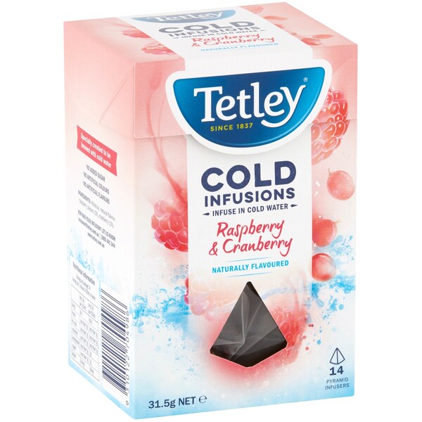 Tetley Cold Infusions Raspberry & Cranberry 14 Pack