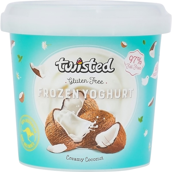Twisted Healthy Treats FROZEN YOGHURT CREAMY COCONUT 480ML