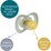 B.Box Soother Latex Glow 6M+ Dummies Assorted 2 pack
