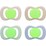 B.Box Soother Latex Glow 6M+ Dummies Assorted 2 pack