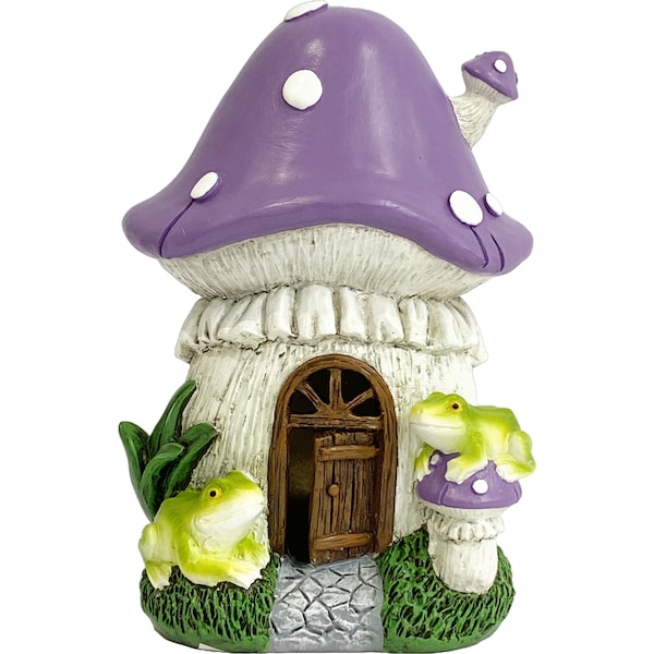 Mirabella Solar Fairy House Purple each