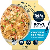 Ruffie Chicken Pad Thai Bowl Rice Noodles Bowl
