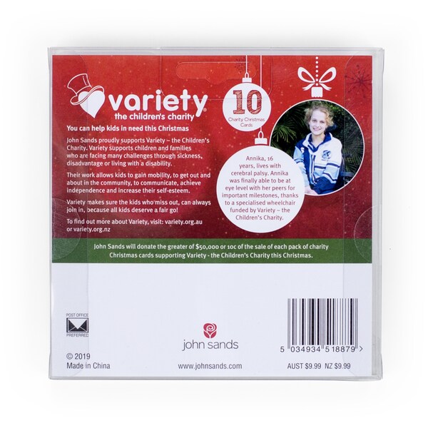 John Sands Fa La Llama Boxed Christmas Cards 10 Pack