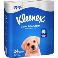 Kleenex Complete Clean White Toilet Paper
