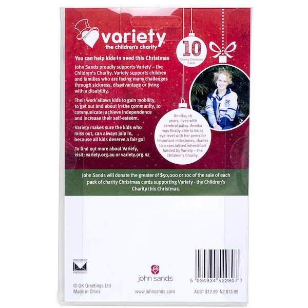 John Sands Santa North Pole Boxed Christmas Cards 10 Pack