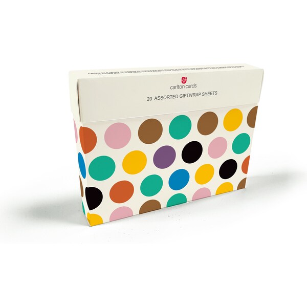 John Sands Giftwrap Sheets Assorted 20 pack