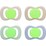 B.Box Soother Latex Glow 0-6M Dummies Assorted 2 pack