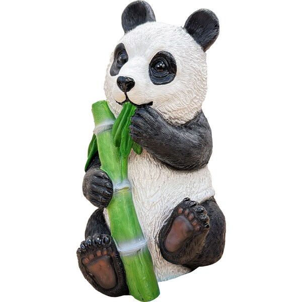 Gardman Polyresin Garden Panda With Bamboo each