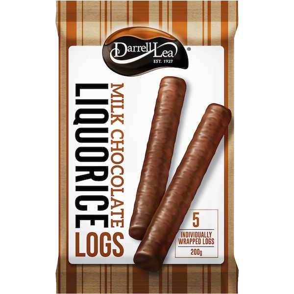Darrell Lea Chocolate Liquorice Logs 200g