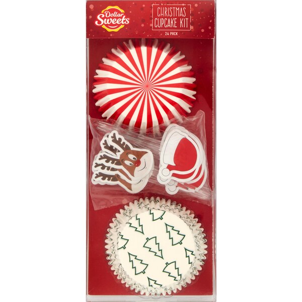 Dollar Sweets Christmas Cupcake Kit 24 Pack