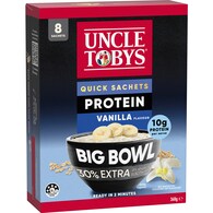 Uncle Tobys Big Bowl Quick Oats Protein Vanilla Porridge