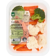 Woolworths Carrots, Broccoli & Cauliflower With Herb Butter