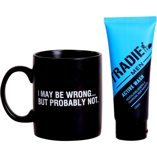 Tradie Men Mug & Shower Gel Assorted Each