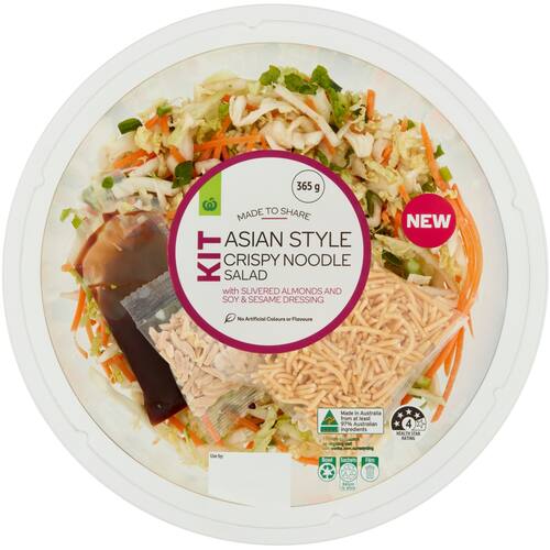 Woolworths Crispy Noodle Salad Kit 365g bunch
