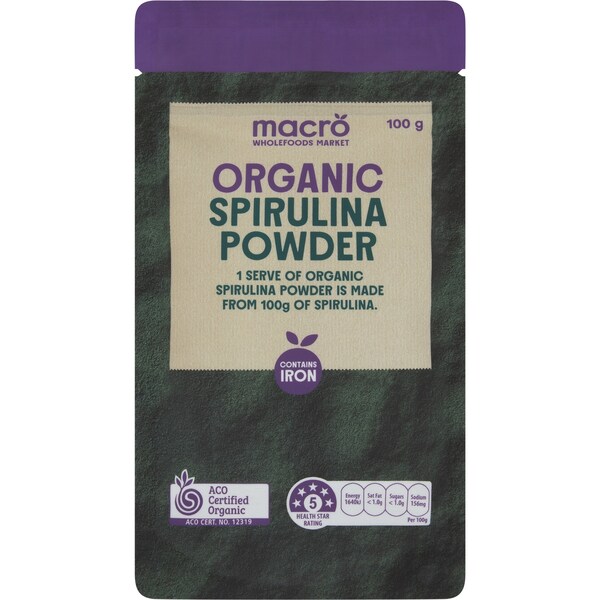 Macro Organic Spirulina Powder 100g