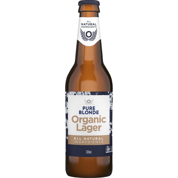 Pure Blonde Organic Lager Bottle 330ml