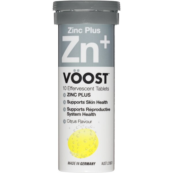 VOOST Effervescent Zinc Tablets 10 Pack