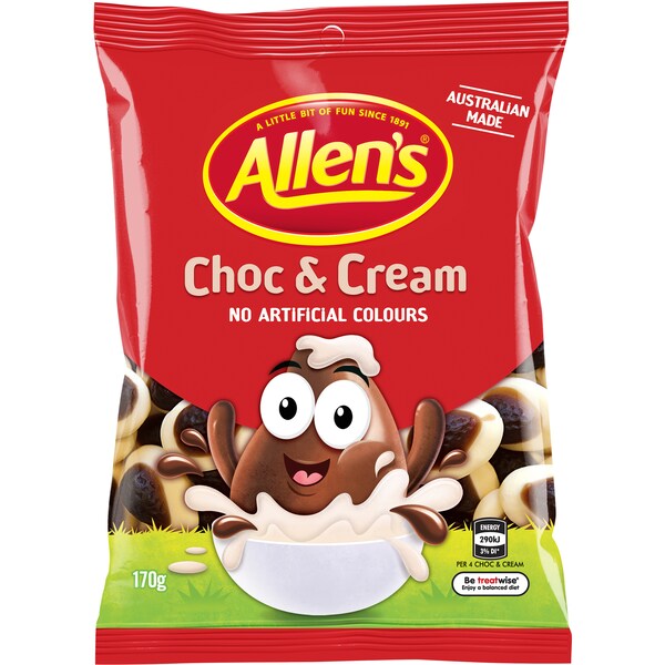 Allen's Chocolate & Cream 170g