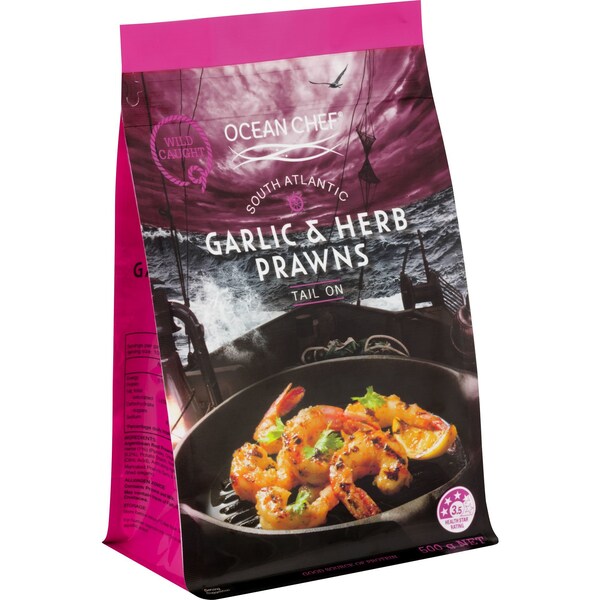 Ocean Chef Marinated Prawns Garlic & Herb 500g