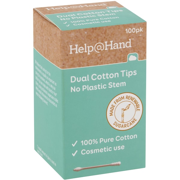 Help@Hand Cotton Dual Tips Recycled Cane 100 pack