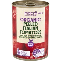 Macro Organic Peeled Italian Tomatoes