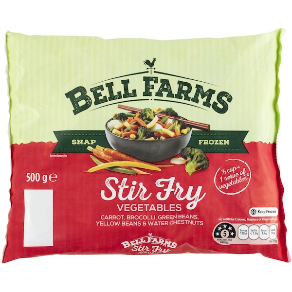 Bell Farms Stir Fry Vegetables 500g