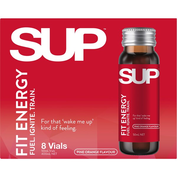 SUP Shots Fit Energy - Fuel Ignite Train 50mL x 8 pack