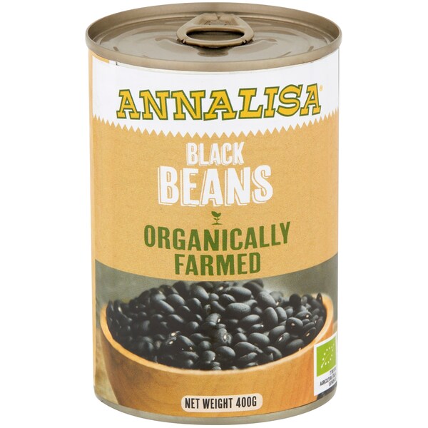 Annalisa Organically Farmed Black Beans 400g