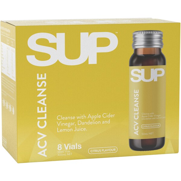 SUP Shots Acv Cleanse - Apple Cider Vinegar 8 Pack x 50ml