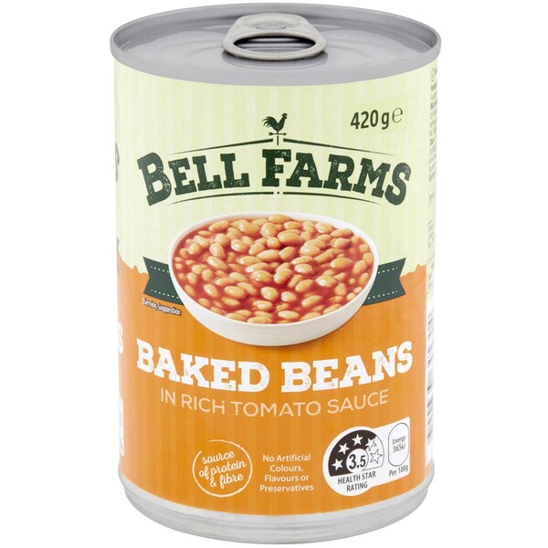 Bell Farms Baked Beans In Tomato Sauce 420g