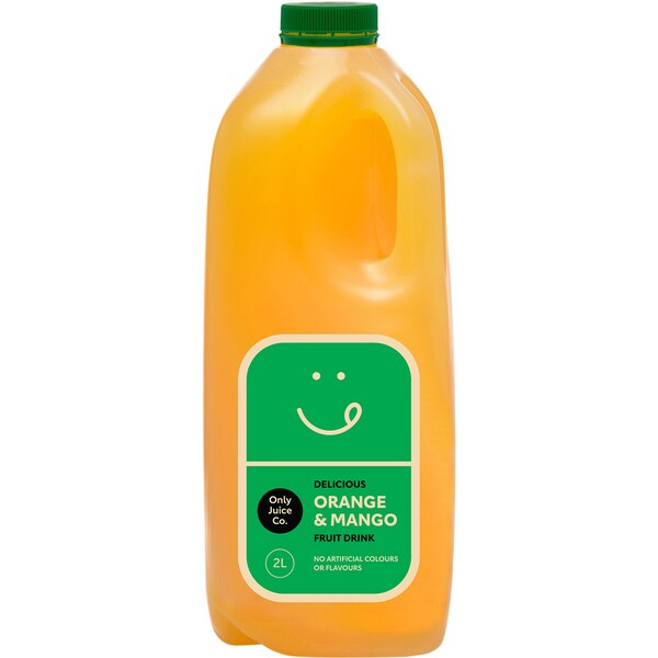 Only Juice Orange & Mango 25% Fruit Drinks 2l
