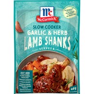 McCormick Slow Cooker Garlic & Herb Lamb Shanks Recipe Base