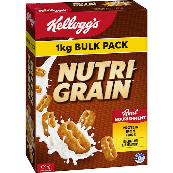 Kellogg’s Nutri Grain Protein Breakfast Cereal Bulk Pack 1kg