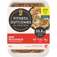 Fitness Outcomes Beef Bolognese Fusilli With Parmesan Cheese