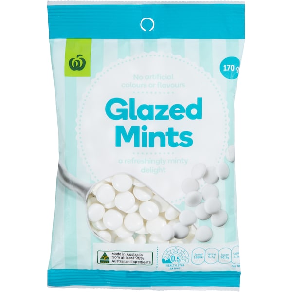 Woolworths Glazed Mints 170g