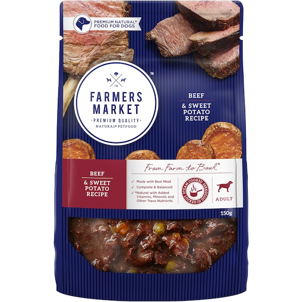 Farmers Market Beef & Sweet Potato Recipe Wet Dog Food 150g