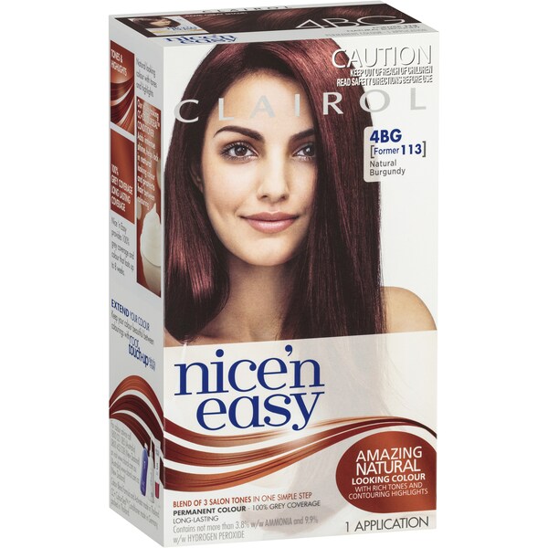 Clairol Nice N Easy 4Bg Natural Burgundy each