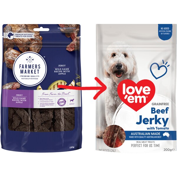 Farmers Market Wild Game Recipe With Apple Dog Treats 150g