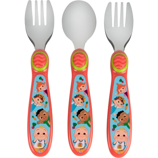 Cocomelon Sculpted Flatware Set 3 pack