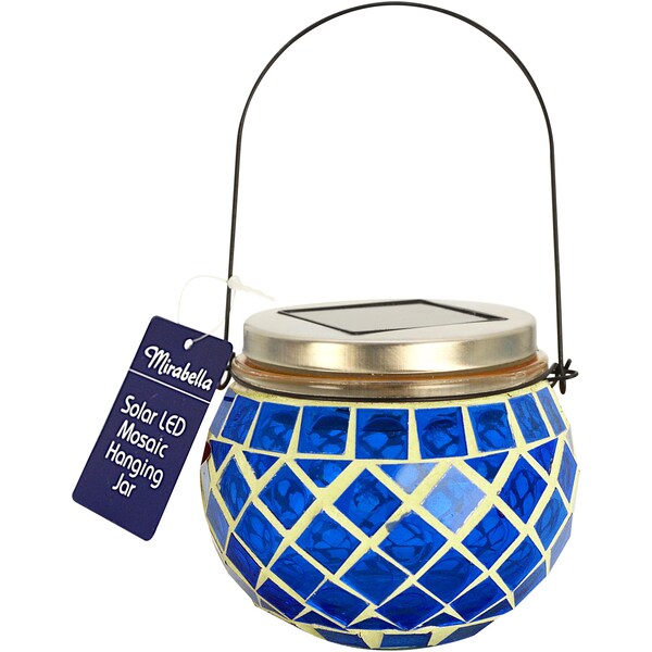 Mirabella Mosaic Hanging Jar Solar Light Each