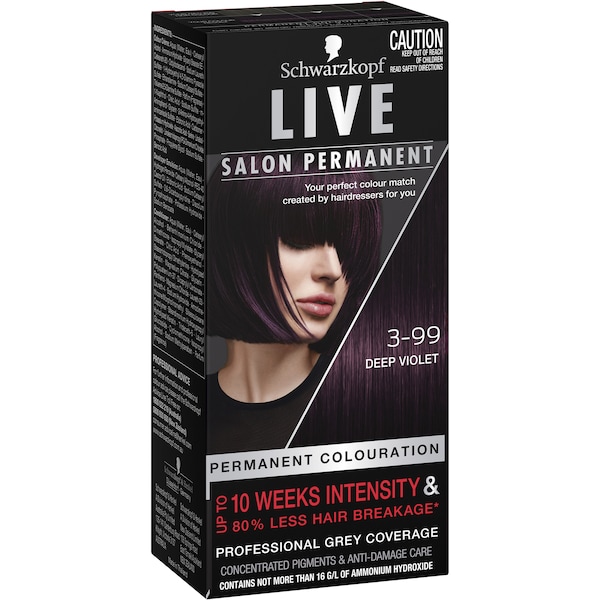 Schwarzkopf Live Salon Permanent 3-99 Deep Violet each