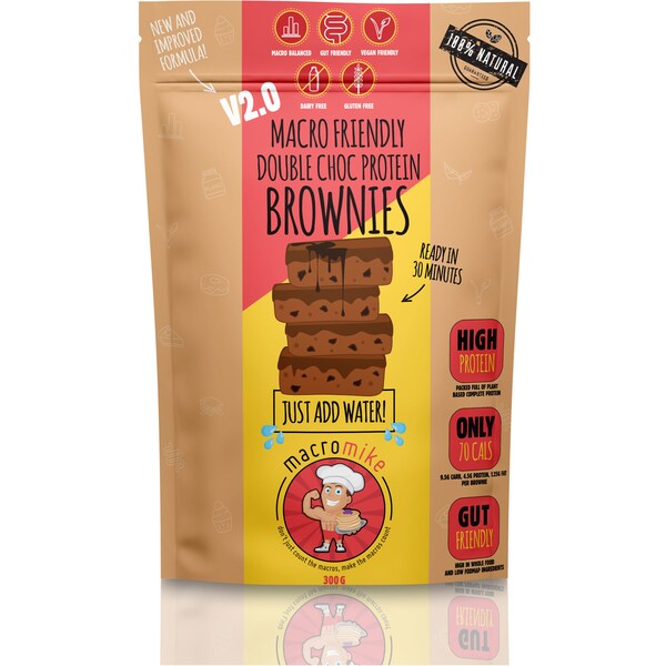 Macro Mike Double Choc Protein Brownies 300g