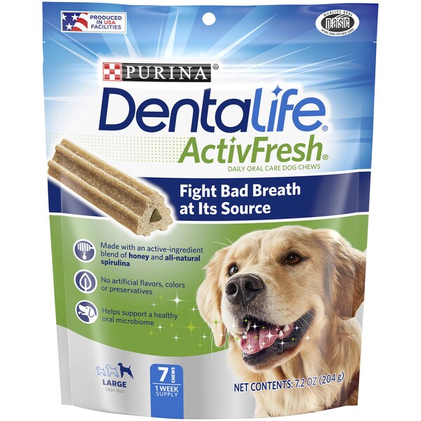 Dentalife Activfresh Adult Large Breed Dog Dental Treats 7 Pack
