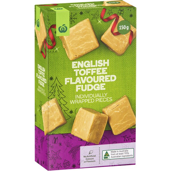 Woolworths English Toffee Flavoured Fudge 150g